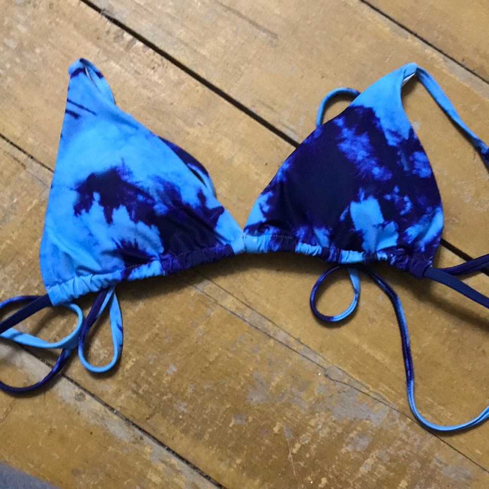 tie dye SHEIN bikini top